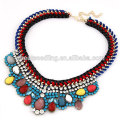 2014 European Trendy Ladies Colorful Diamond Alloy Turkish Necklace